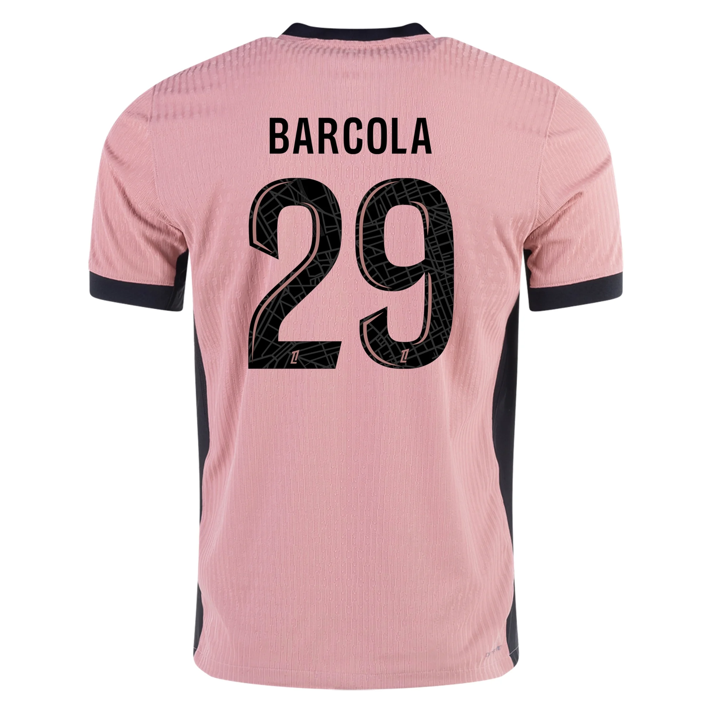Nike Youth Paris Saint-Germain Bradley Barcola Third Jersey 24/25 (Rust Pink/Blank)