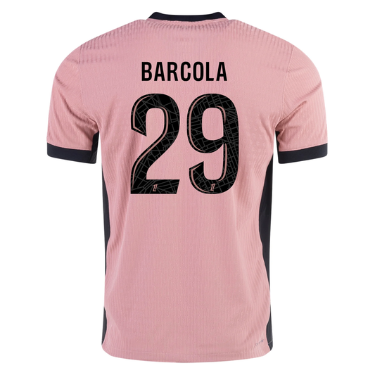 Nike Youth Paris Saint-Germain Bradley Barcola Third Jersey 24/25 (Rust Pink/Blank)