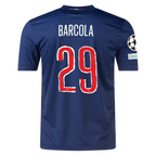 Nike Paris Saint-Germain Bradley Barcola Home Jersey w/ Champions League Patches 24/25 (Midnight Navy/White)