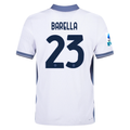 Nike Inter Milan Authentic Nicolò Barella Away Jersey w/ Serie A + Scudetto Patch 24/25 (White/Silver)