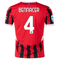Puma AC Milan Ismaël Bennacer Home Jersey w/ Serie A Patch 24/25 (Puma Red/Puma Black)