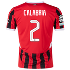 Puma AC Milan Davide Calabria Home Jersey w/ Champions League Patches 24/25 (Puma Red/Puma Black)