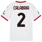 Puma AC Milan Davide Calabria Away Jersey w/ Serie A Patch 24/25 (Puma White)