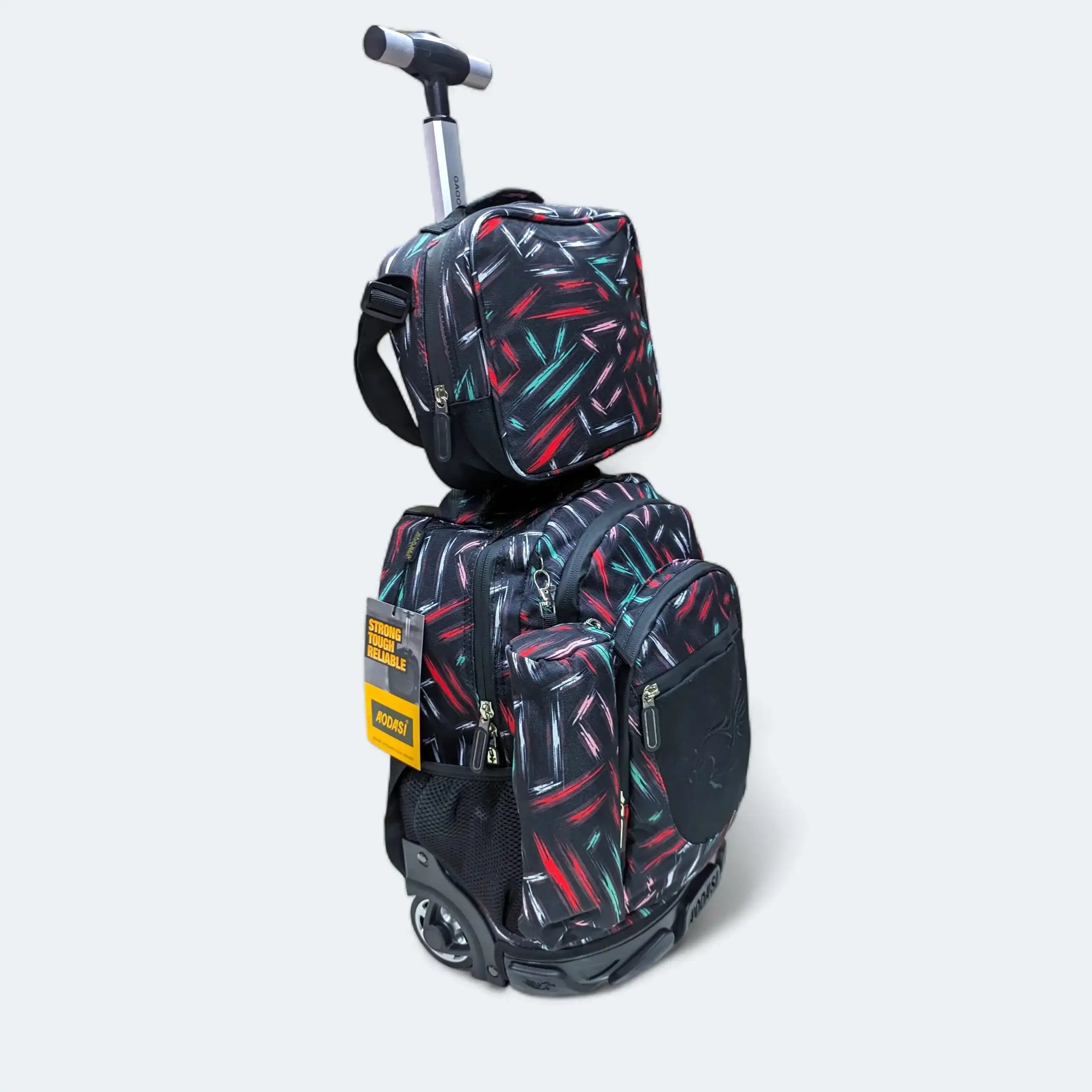 Cartable 3 pièces à roulettes – Design moderne et fonctionnel