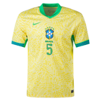 Nike Brazil Authentic Casemiro Home Jersey 24/25 (Dynamic Yellow/Lemon Chiffon/Green Spark)