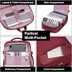 Sac à Dos Femme Grande Capacité PC 15,6" | Bagage Cabine