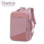 Sac à dos femme Chantria grande capacité PC 15,6" bagage cabine - Coloris Rose