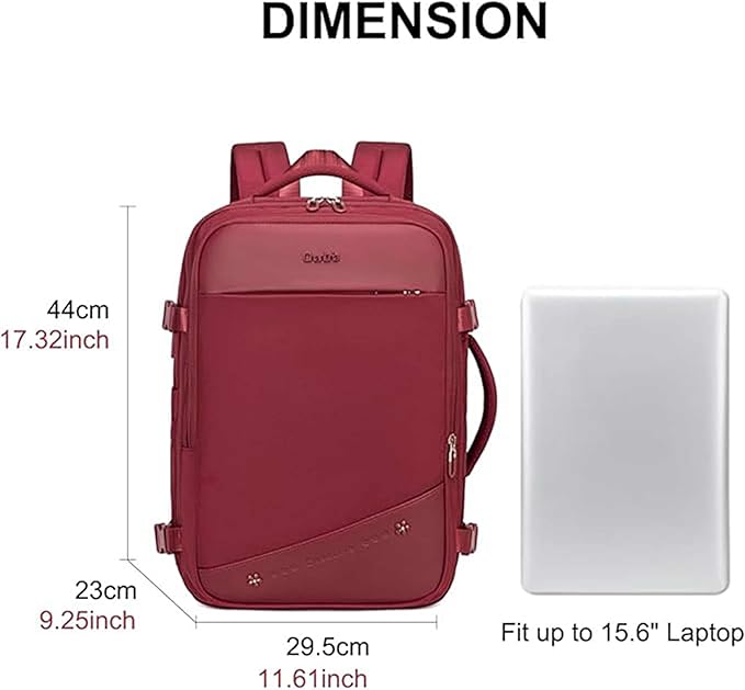 Sac à Dos Femme Grande Capacité PC 15,6" | Bagage Cabine