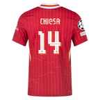 Nike Liverpool Match Authentic Federico Chiesa Home Jersey w/ Champions League Patches 24/25 (Gym Red/Chrome Yellow)