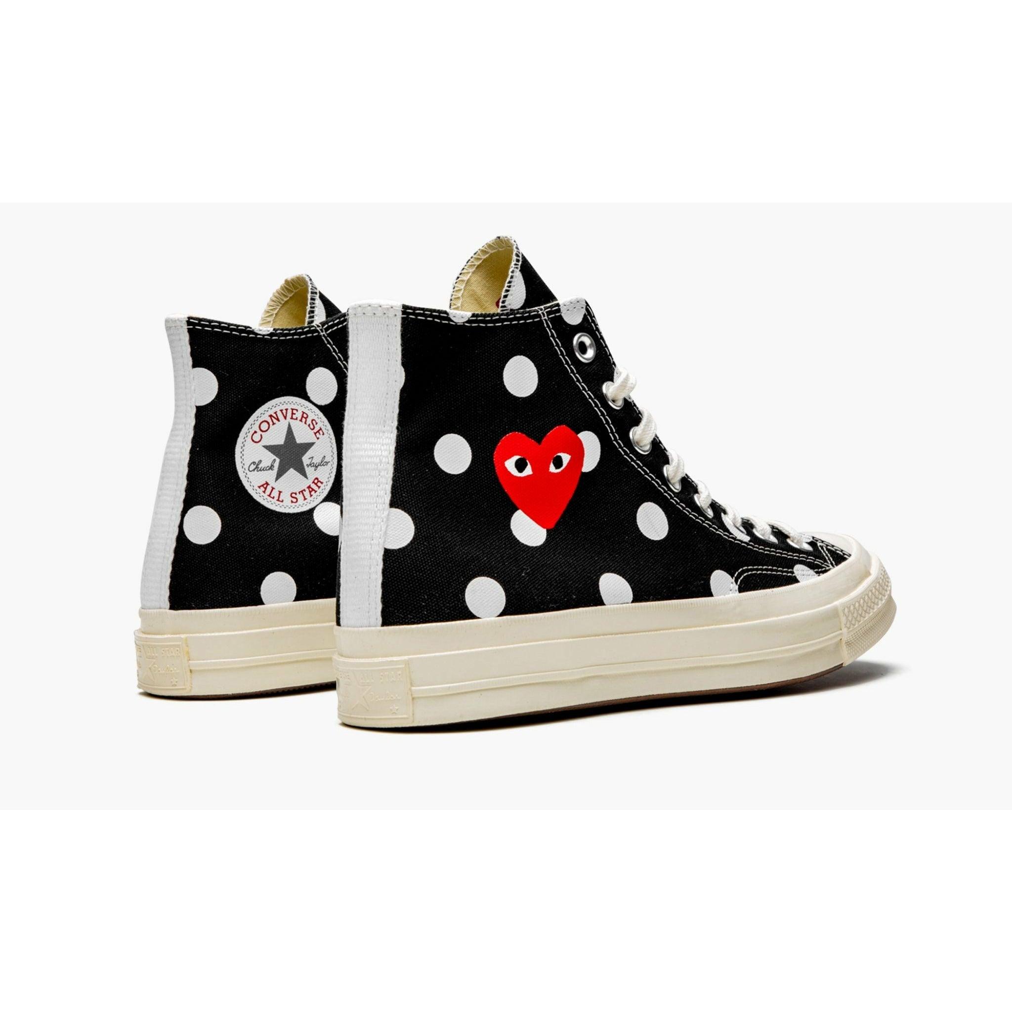 Converse Chuck Taylor All-Star 70s Hi Comme des Garçons PLAY Polka Dot Black