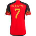 adidas Belgium Kevin De Bruyne Home Jersey 22/23 (Red/Black)