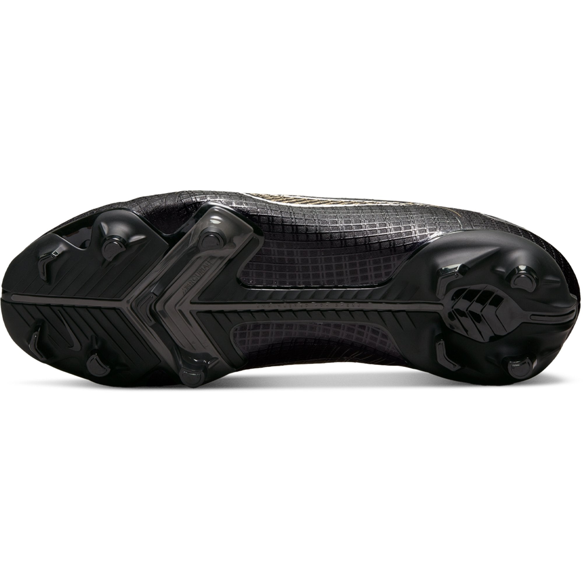 Nike Junior Mercurial Vapor 14 Academy FG/MG Soccer Cleats - Black/Metallic Gold/Metallic Silver