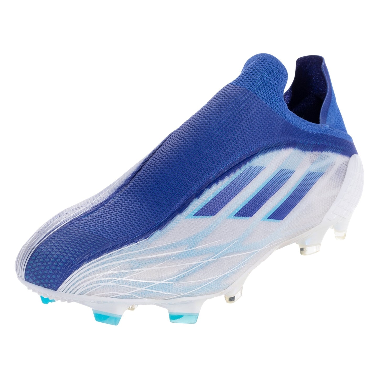 adidas X Speedflow+ FG Firm Ground Soccer Cleat - Footwear White/Legacy Indigo/Sky Rush