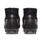 Nike Mercurial Superfly 8 Elite FG Firm Ground Soccer Cleat - Black/Metallic Gold/Metallic Silver/Cave Stone/Ash