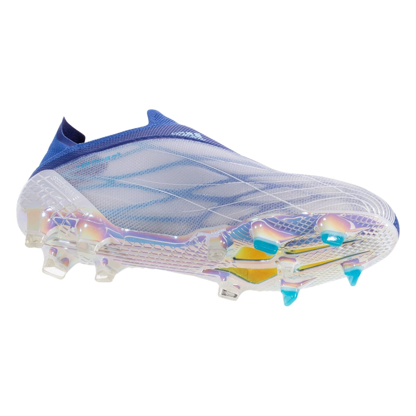 adidas X Speedflow+ FG Firm Ground Soccer Cleat - Footwear White/Legacy Indigo/Sky Rush