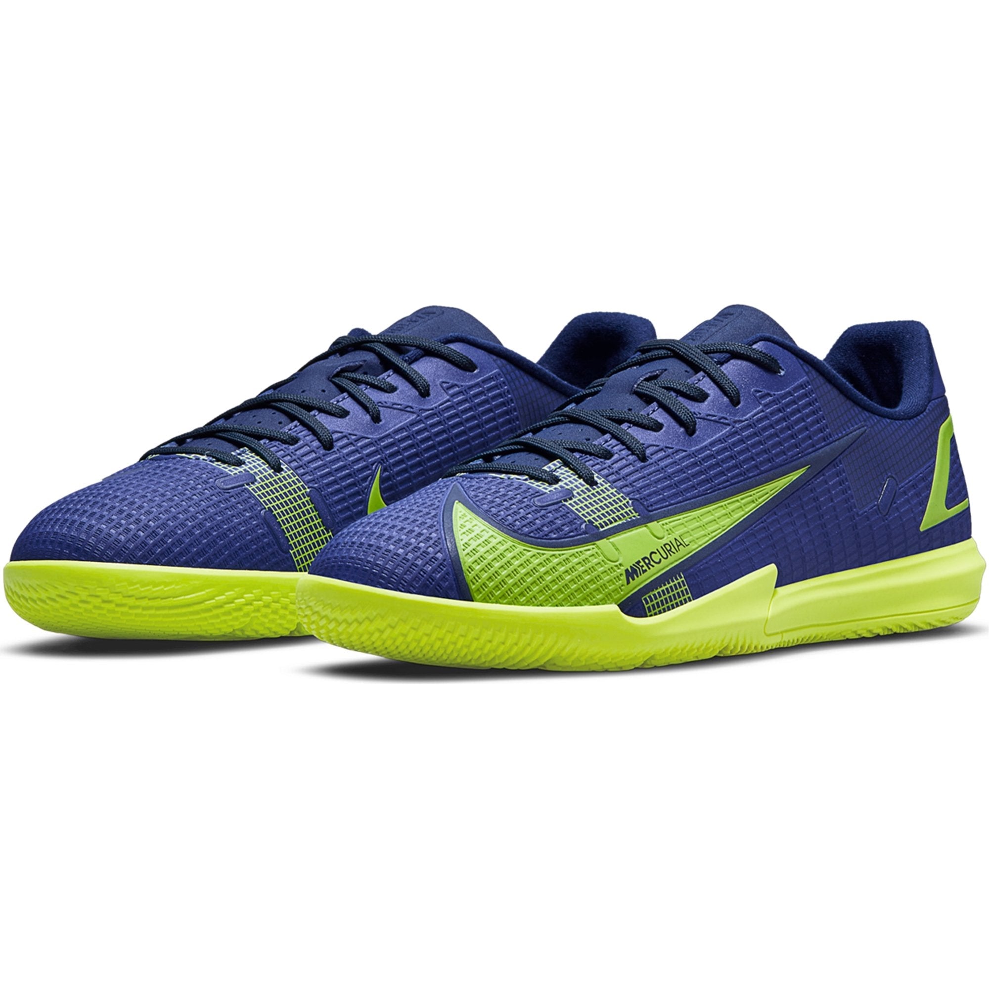 Nike Junior Mercurial Vapor 14 Academy IC Indoor Soccer Shoe - Lapis/Volt/Blue Void