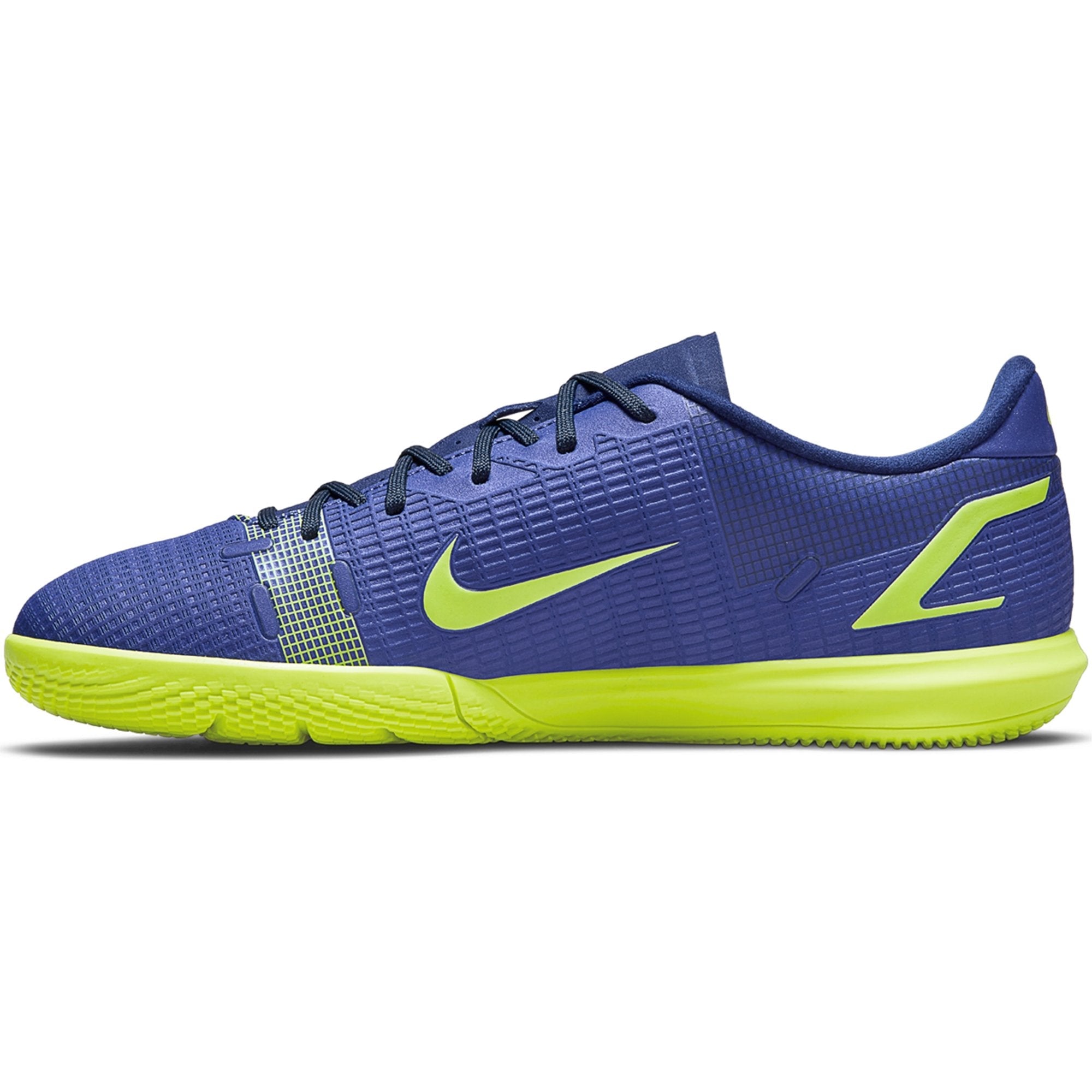 Nike Junior Mercurial Vapor 14 Academy IC Indoor Soccer Shoe - Lapis/Volt/Blue Void