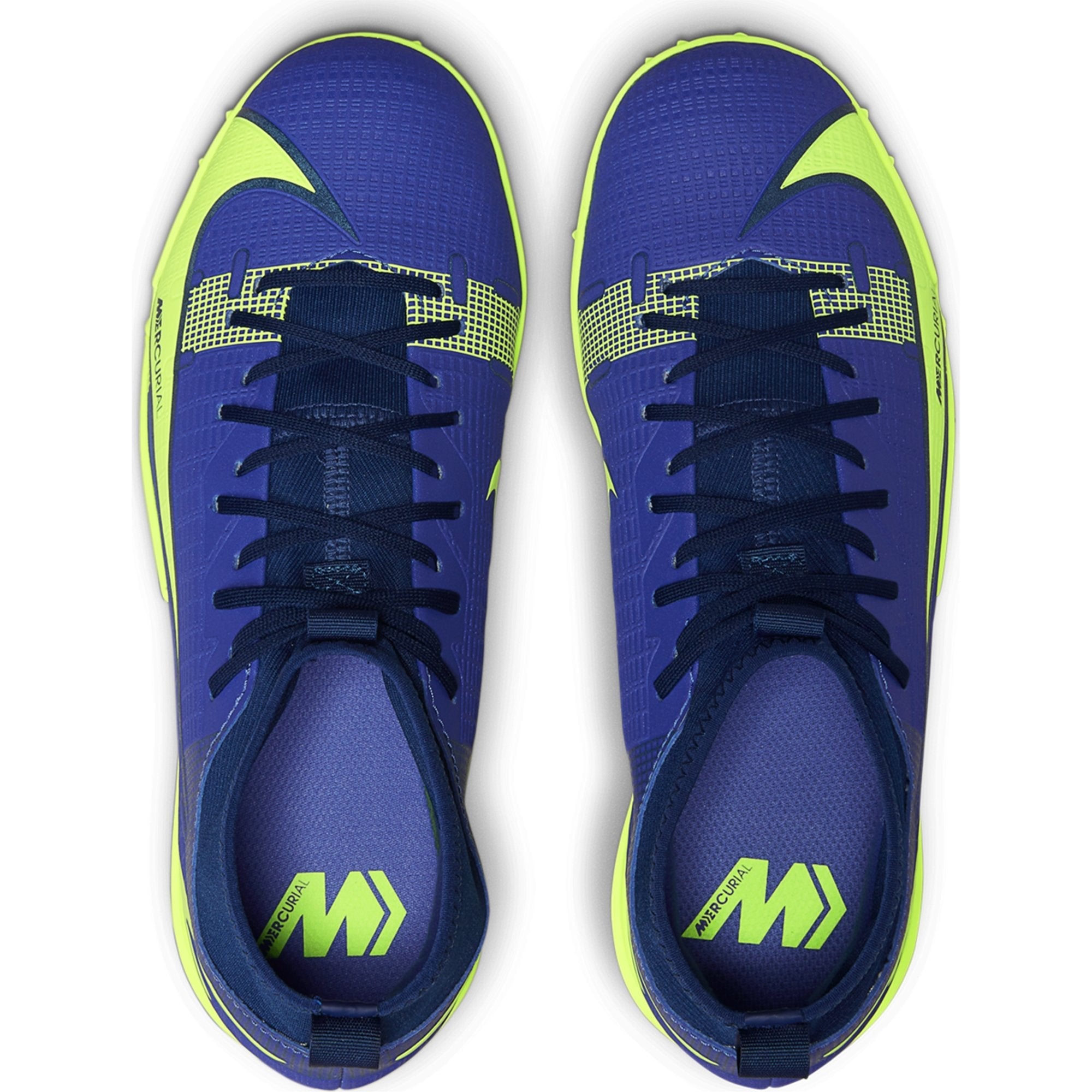 Nike Junior Mercurial Superfly 8 Academy TF Artificial Turf Soccer Shoe - Lapis/Volt/Blue Void