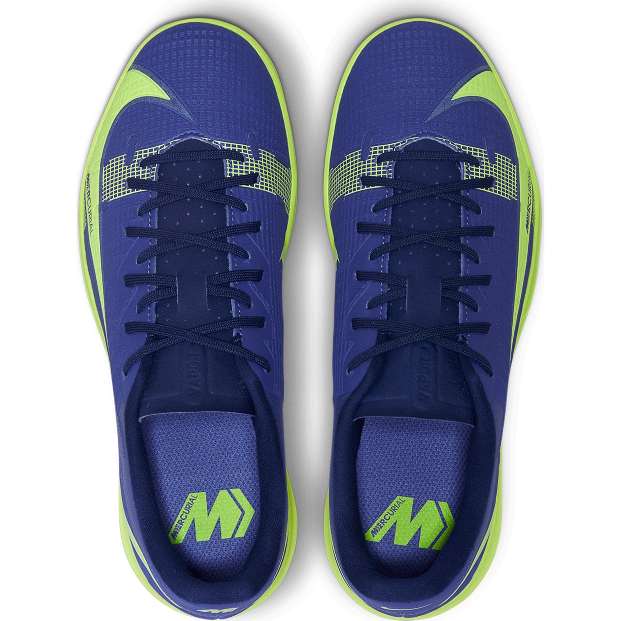 Nike Junior Mercurial Vapor 14 Academy IC Indoor Soccer Shoe - Lapis/Volt/Blue Void