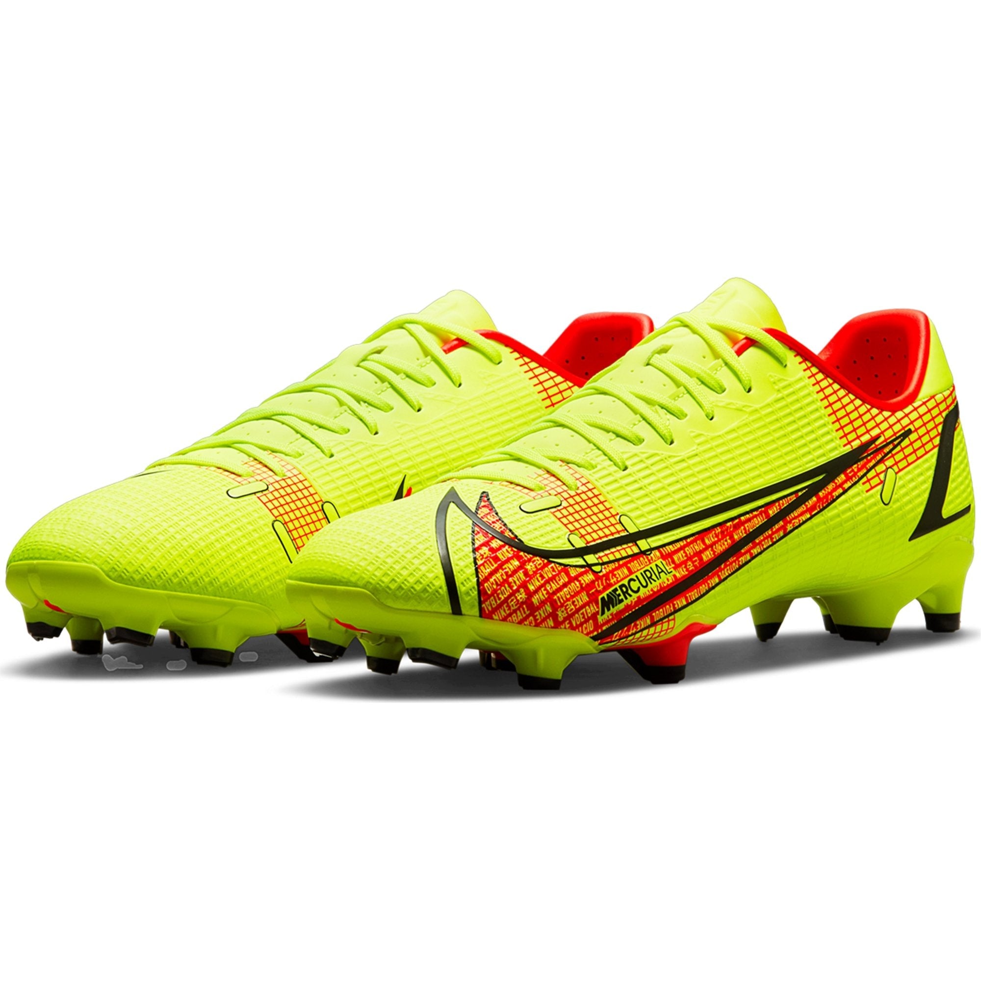 Nike Mercurial Vapor 14 Academy FG/MG Soccer Cleat -  Volt/Black/Bright Crimson
