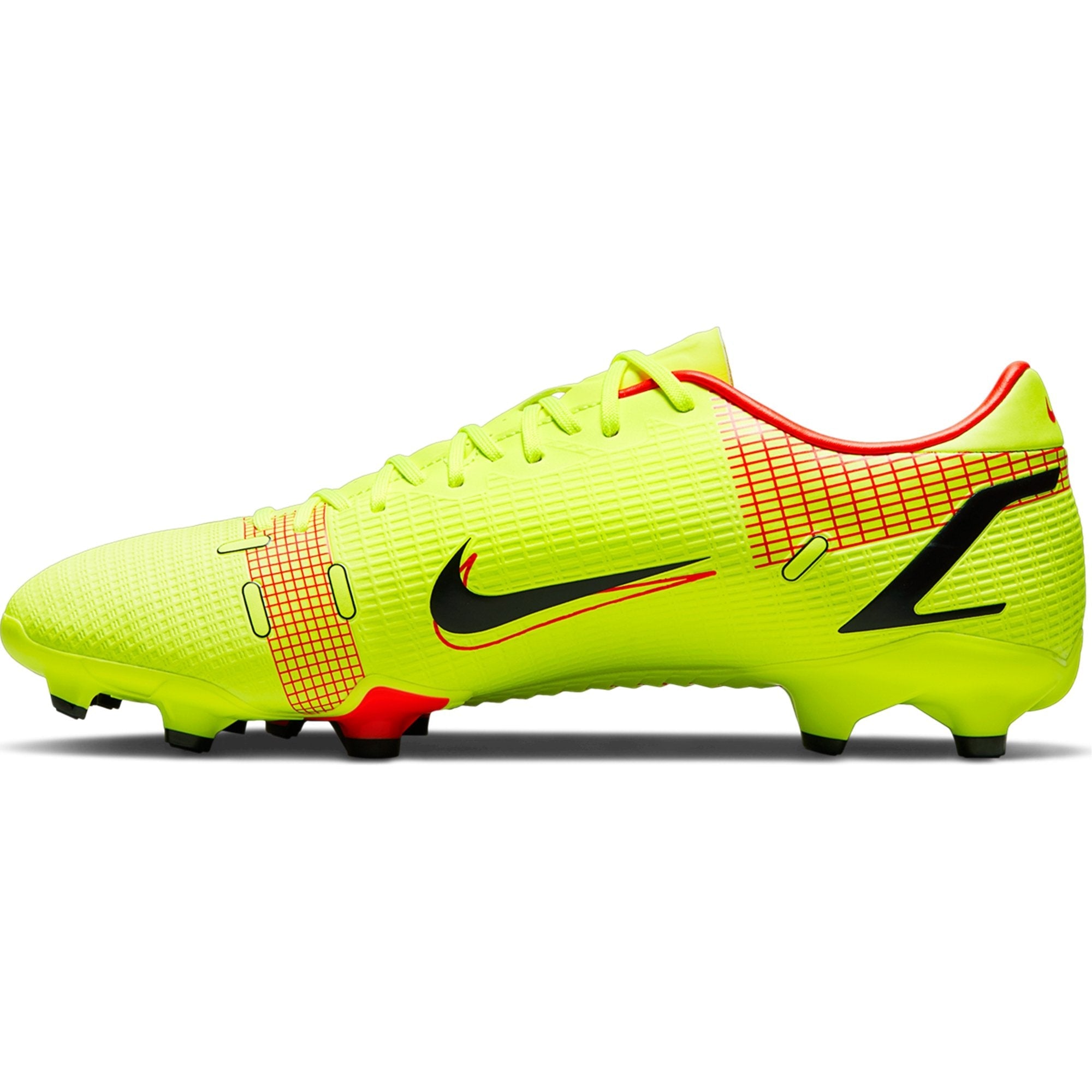 Nike Mercurial Vapor 14 Academy FG/MG Soccer Cleat -  Volt/Black/Bright Crimson