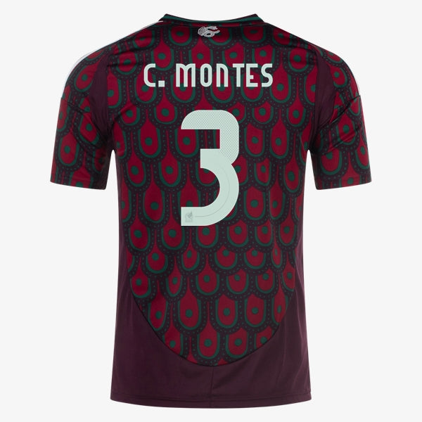 Adidas Mens Mexico Cesar Montes Home Jersey 24/25 (Multicolor)