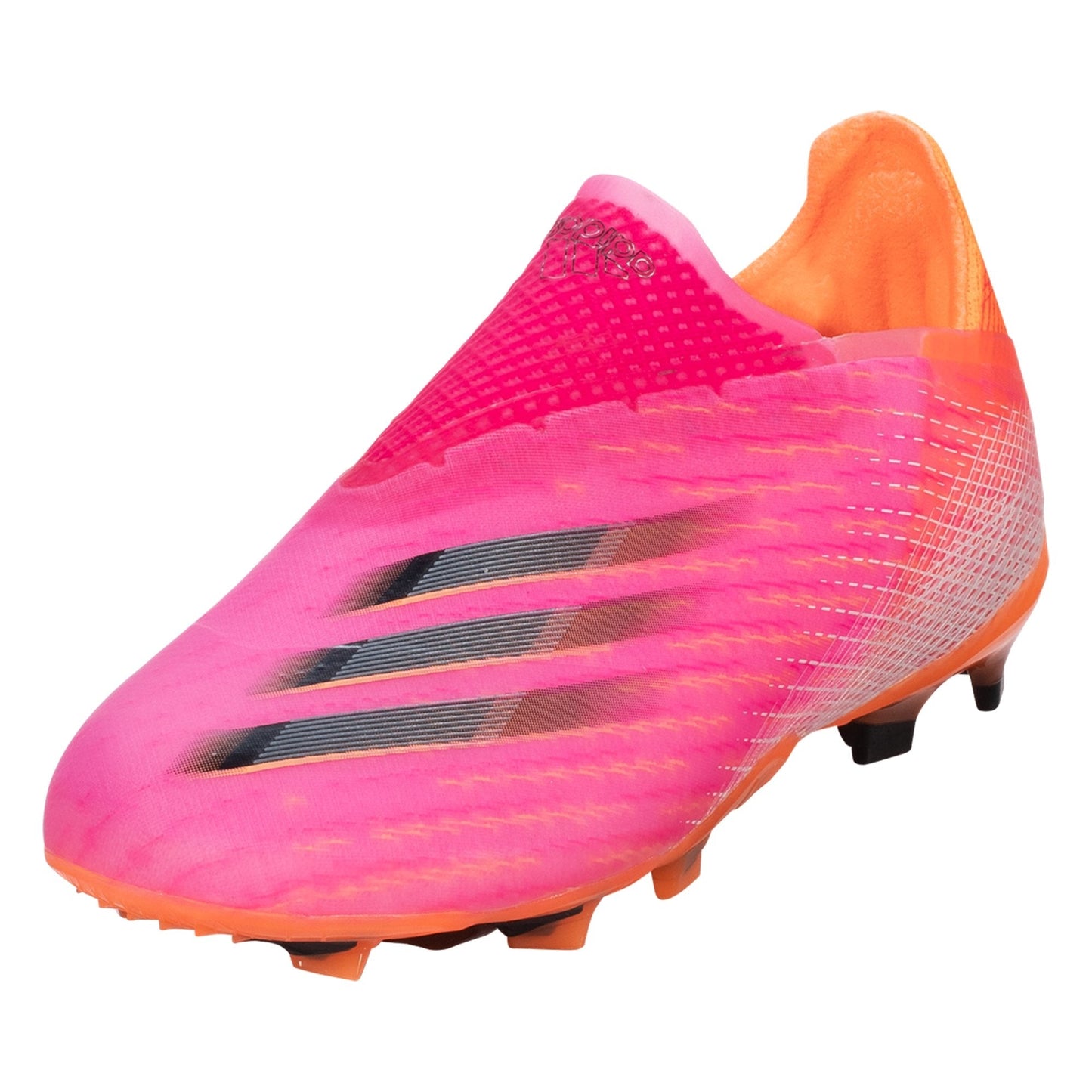 adidas X Ghosted + JUNIOR Firm Ground Soccer Shoe - Shock Pink/Core Black/Screaming Orange