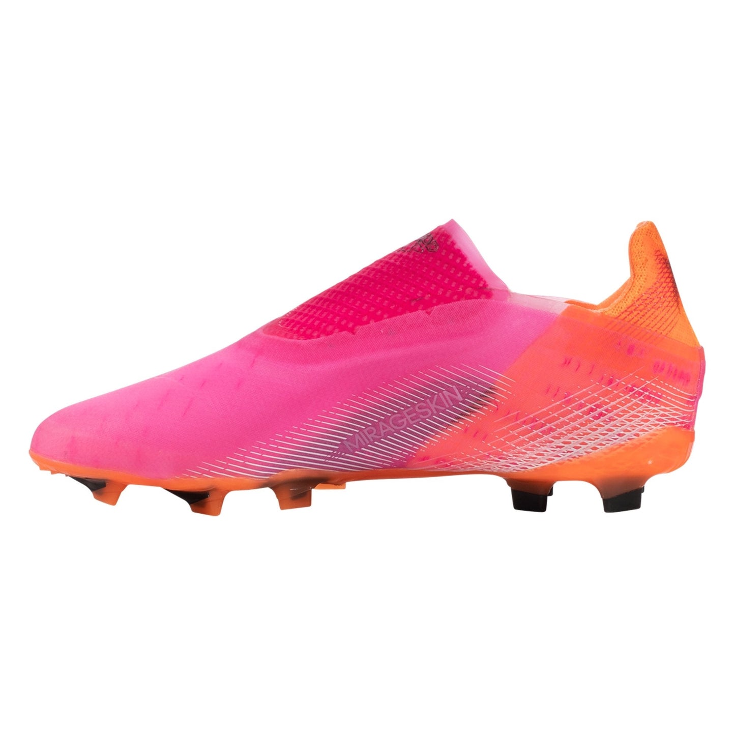 adidas X Ghosted + JUNIOR Firm Ground Soccer Shoe - Shock Pink/Core Black/Screaming Orange