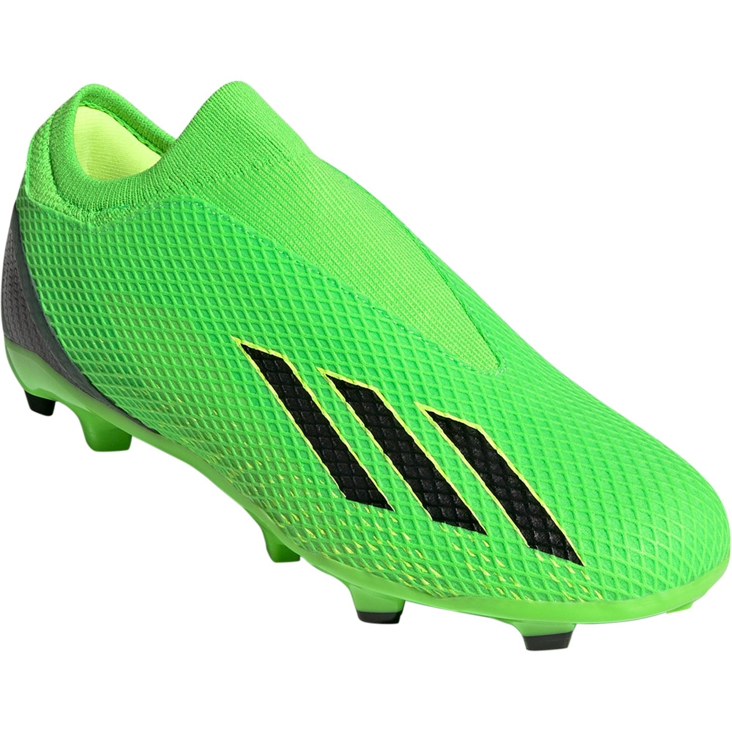 adidas X Speedportal.3 Laceless FG Firm Ground Soccer Cleat - Solar Green/Core Black/Solar Yellow
