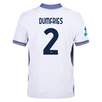 Nike Inter Milan Authentic Denzel Dumfries Away Jersey w/ Serie A + Scudetto Patch 24/25 (White/Silver)