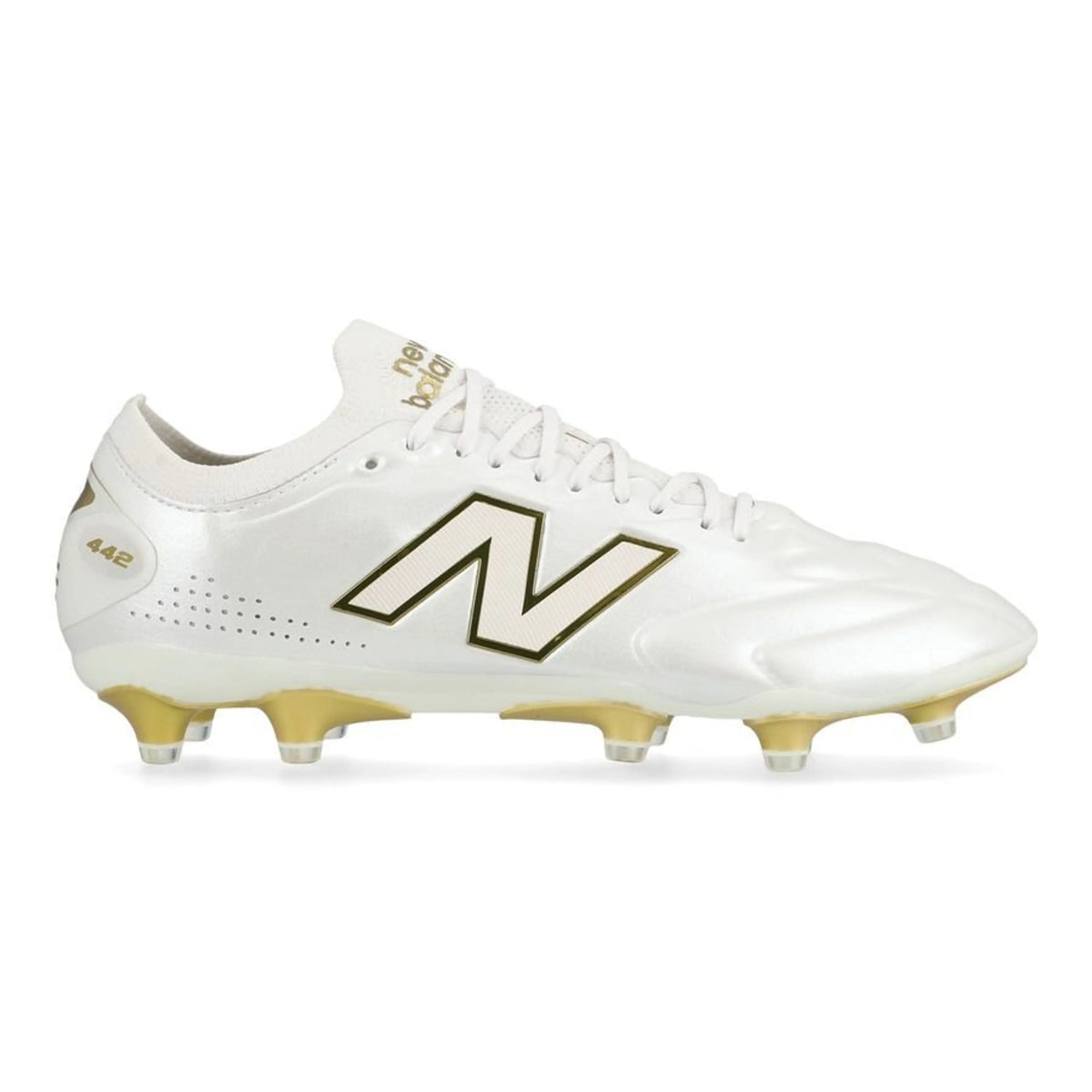 New Balance 442 Elite Knit Fg V3 First Edition Firm Ground- Sea Salt/Gold Metallic