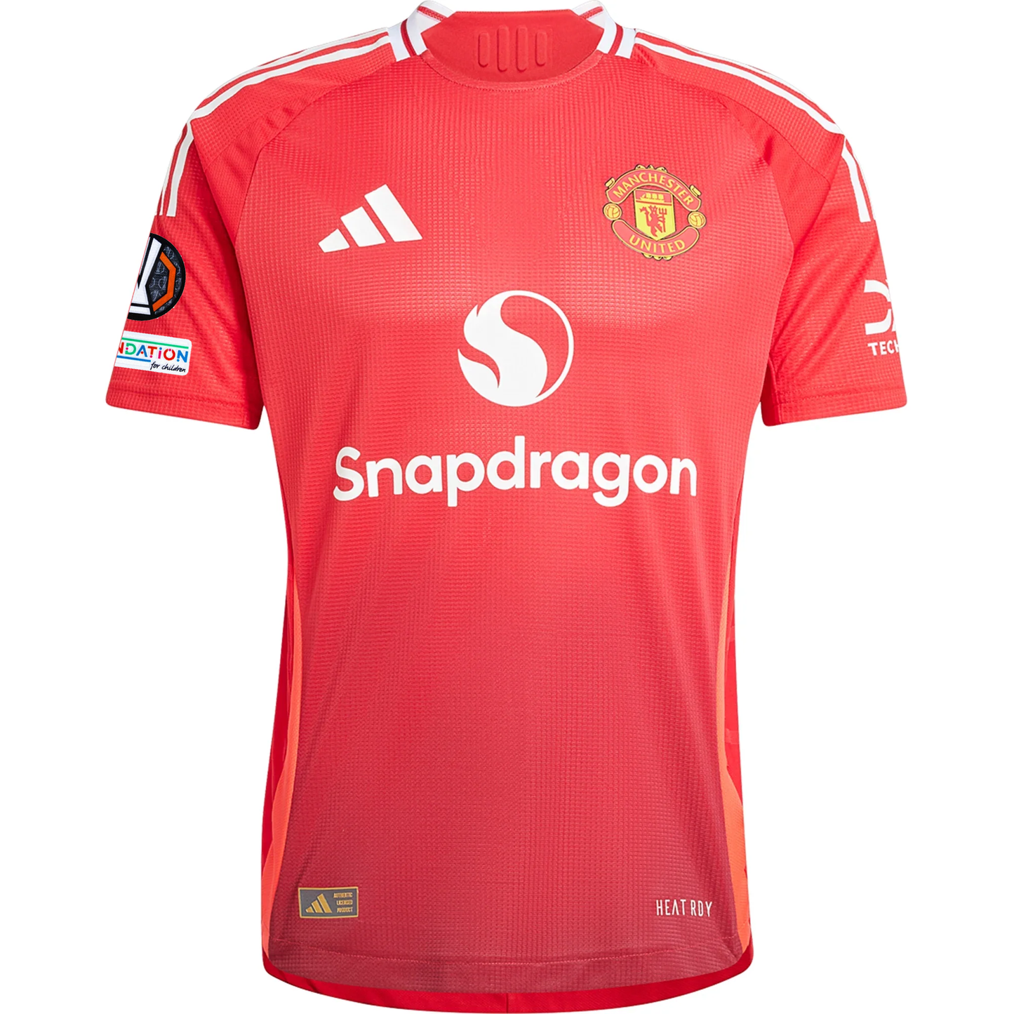 adidas Manchester United Authentic Bruno Fernandes Home Jersey w/ Europa League Patches 24/25 (MUFC Red/Bright Red)