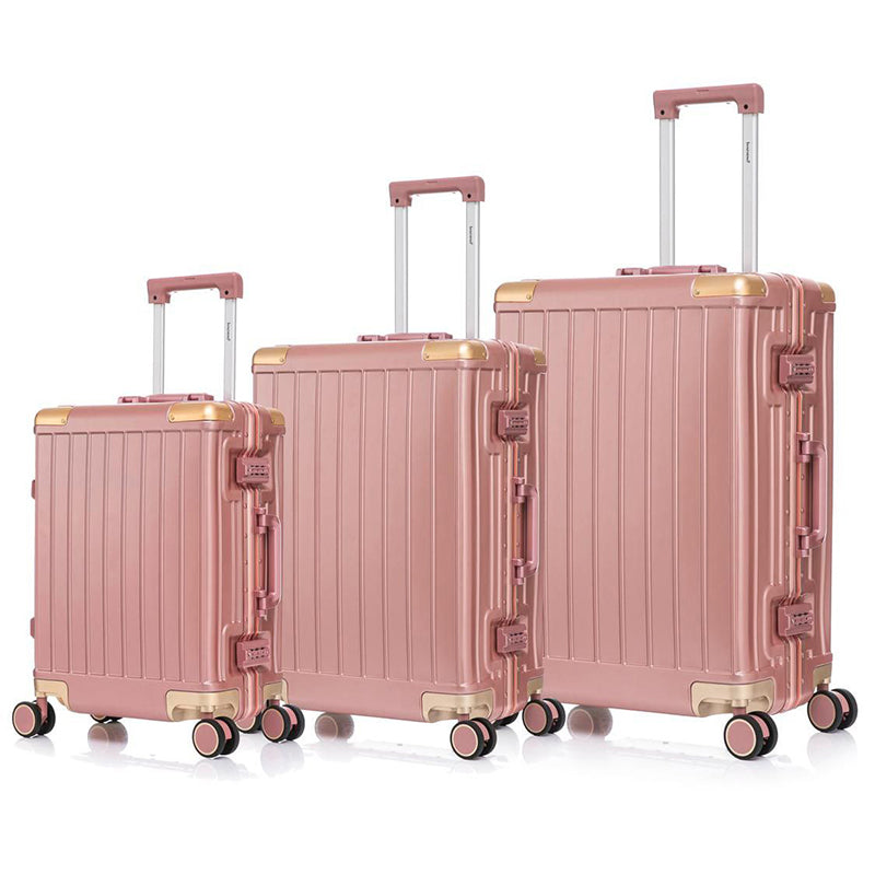 Ensemble de valises roses – élégantes, modernes et durables