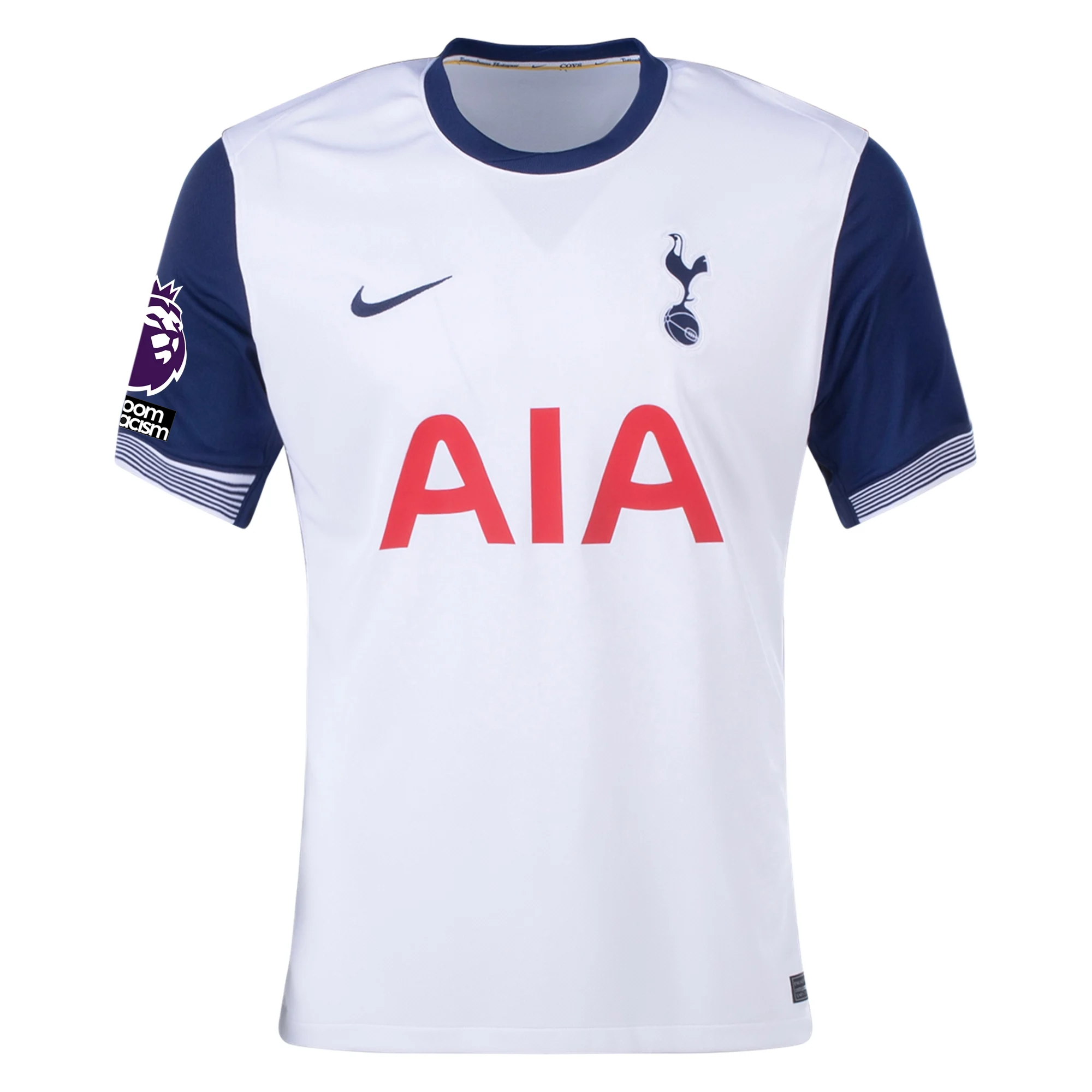 Nike Tottenham James Maddison Home Jersey w/ EPL + No Room For Racism Patches 24/25 (White/Binary Blue)