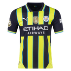 Puma Manchester City Rodrigo Away Jersey w/ EPL + Club World Cup Patch 24/25 (New Navy/Yellow Glow)