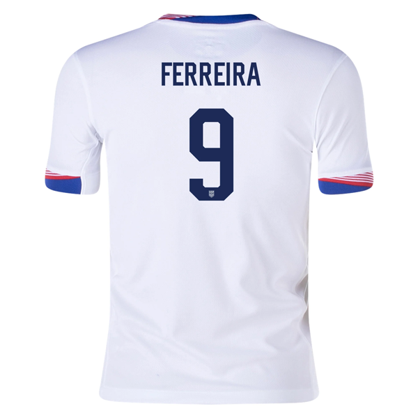 Nike Youth United States Jesus Ferreira Home Jersey 24/25 (White)