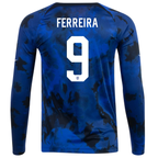 Nike United States Jesus Ferreira Long Sleeve Away Jersey 22/23 (Bright Blue/White)