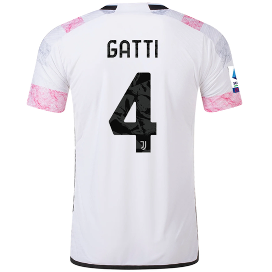 adidas Juventus Authentic Gatti Away Jersey w/ Serie A Patch 23/24 (White)