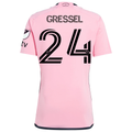 adidas Inter Miami Julian Gressel Royal Caribbean Home Jersey w/ MLS + Apple TV Patches 24/25 (Easy Pink)