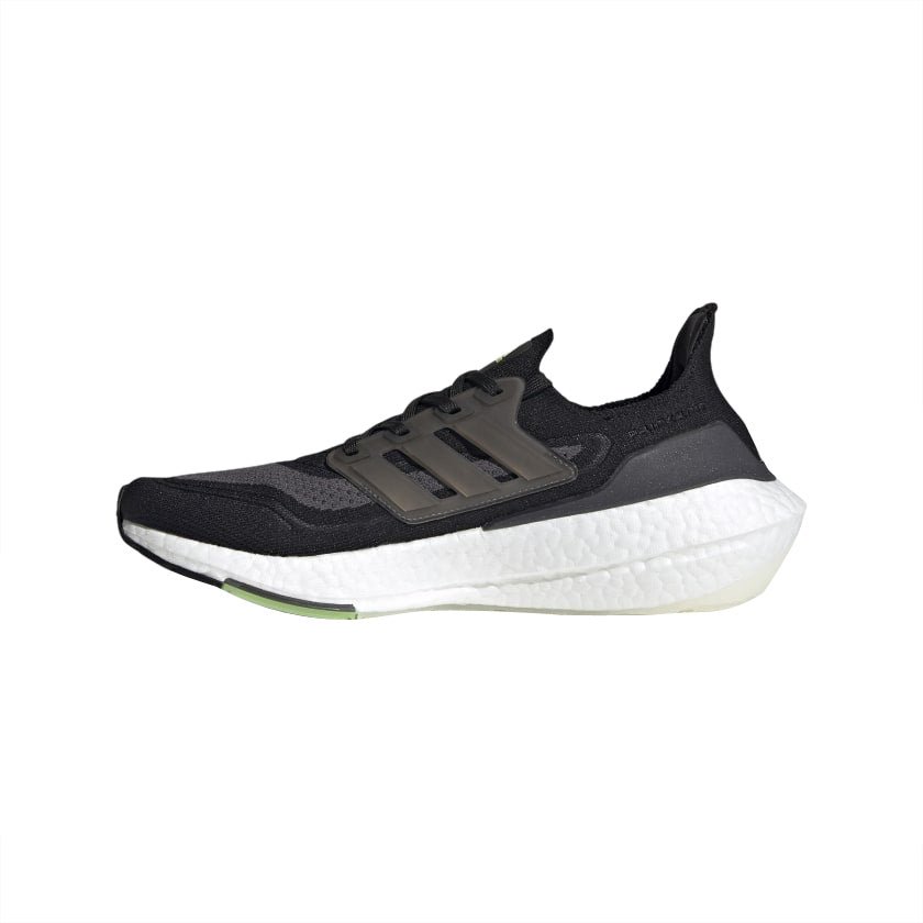 Adidas Ultra Boost 2021 Core Black Silver Metallic Solar Yellow