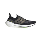 Adidas Ultra Boost 2021 Core Black Silver Metallic Solar Yellow