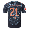 adidas Bayern Munich Hiroki Ito Away Jersey w/ Bundesliga Patch 24/25 (Black/Copper/Blue)