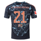 adidas Bayern Munich Hiroki Ito Away Jersey w/ Bundesliga Patch 24/25 (Black/Copper/Blue)