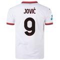 Puma AC Milan Authentic Luka Jović Away Jersey w/ Series A Patch 24/25 (Puma White)