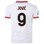 Puma AC Milan Authentic Luka Jović Away Jersey w/ Series A Patch 24/25 (Puma White)