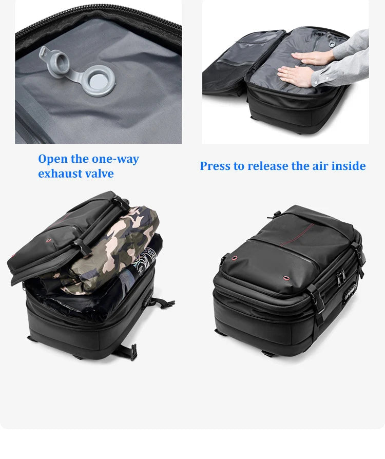 Sac de Compression Voyage – Sac de Rangement Sous Vide Réutilisable avec Pompe