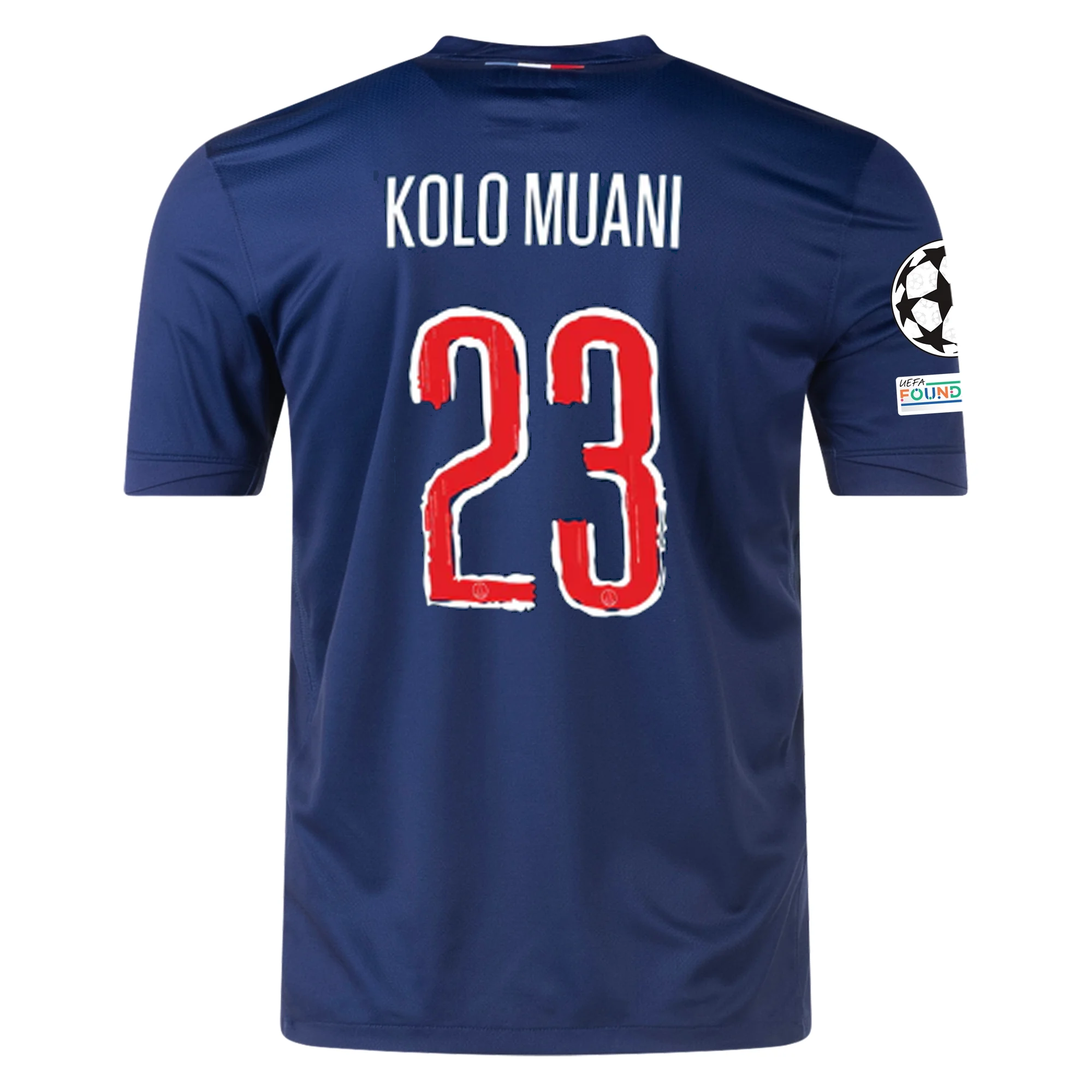 Nike Paris Saint-Germain Randal Kolo Muani Home Jersey w/ Champions League Patches 24/25 (Midnight Navy/White)