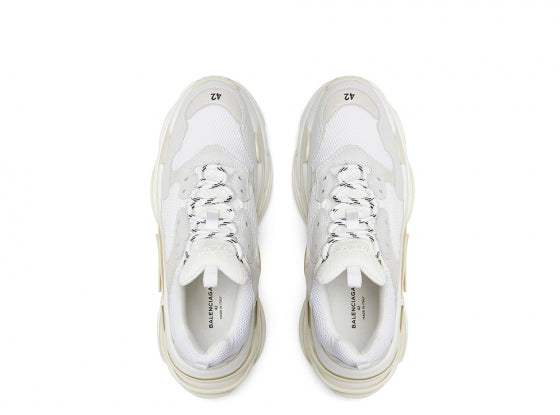 BALENCIAGA TRIPLE S TRAINERS WHITE