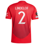adidas Manchester United Authentic Victor Lindelof Home Jersey w/ Europa League Patches 24/25 (MUFC Red/Bright Red)
