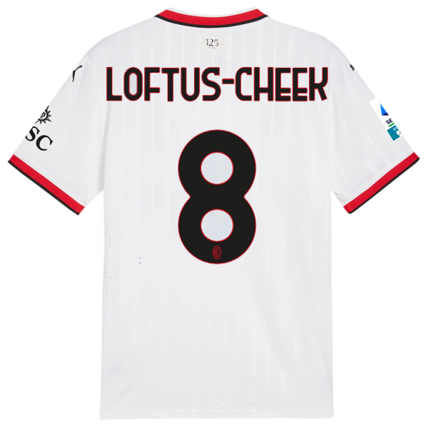 Puma AC Milan Ruben Loftus-Cheek Away Jersey w/ Serie A Patch 24/25 (Puma White)